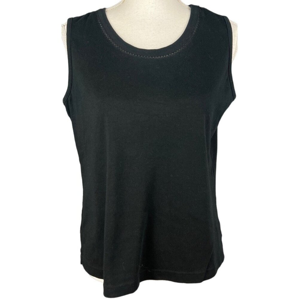 Napa Valley Black Relaxed fit Tank Top Size Medium